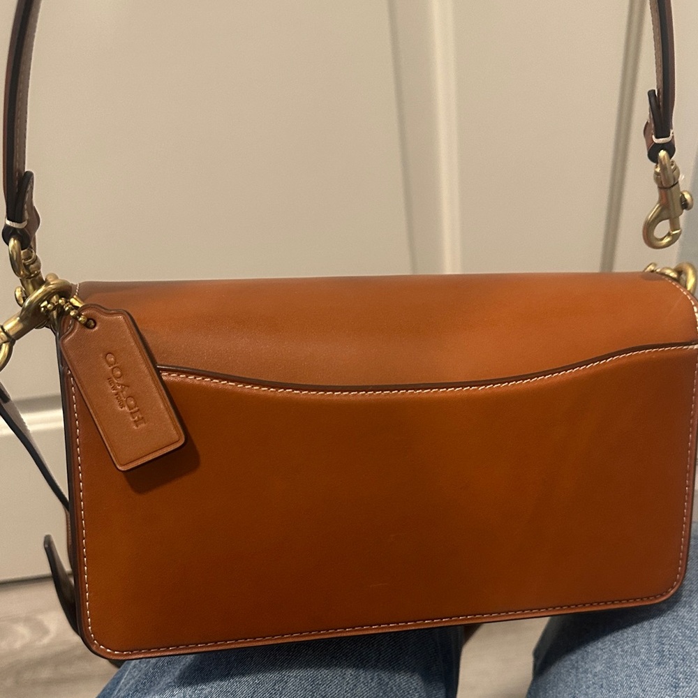Coach Brown Leather Crossbody with Gold Hardware - Picture 7 of 15